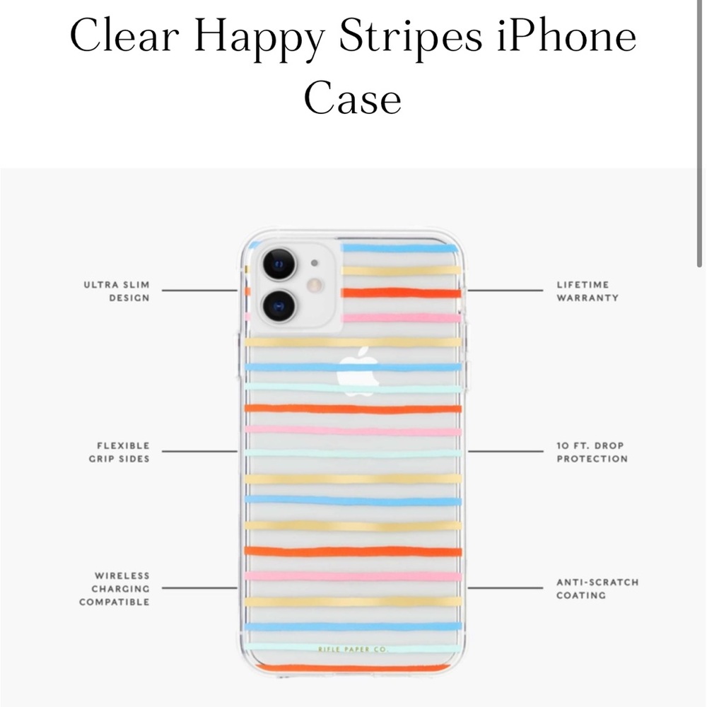 Happy Stripes iPhone XS Max Case